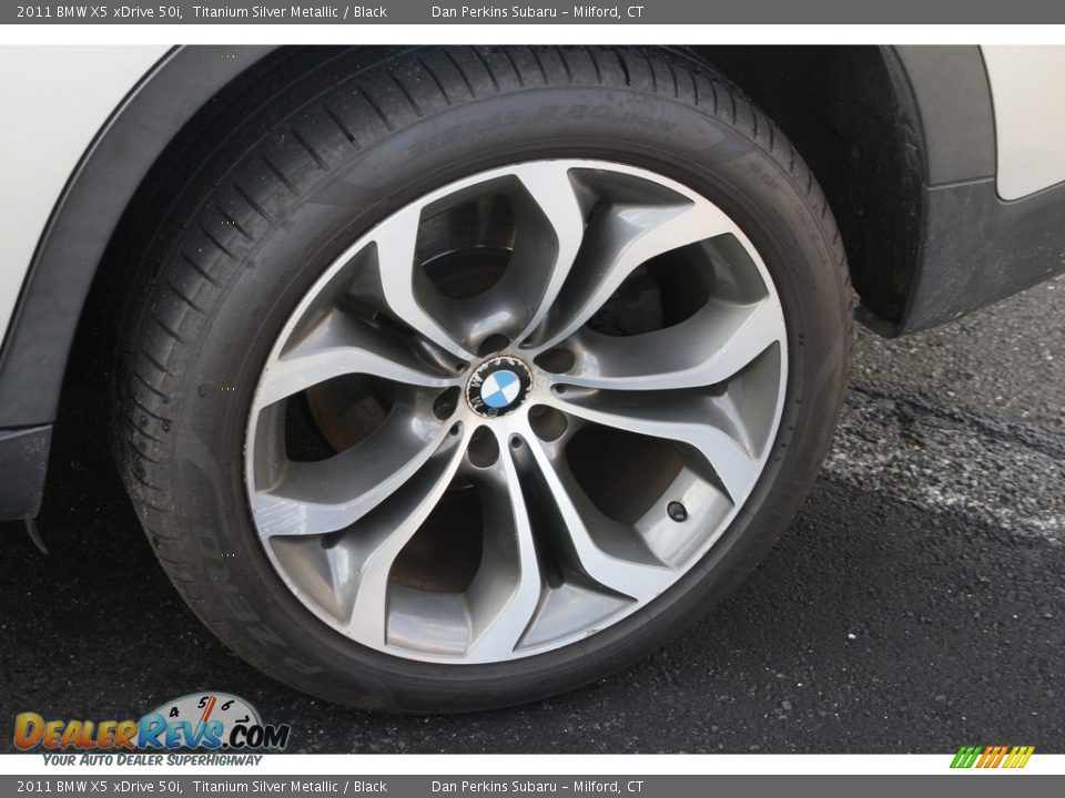 2011 BMW X5 xDrive 50i Titanium Silver Metallic / Black Photo #25
