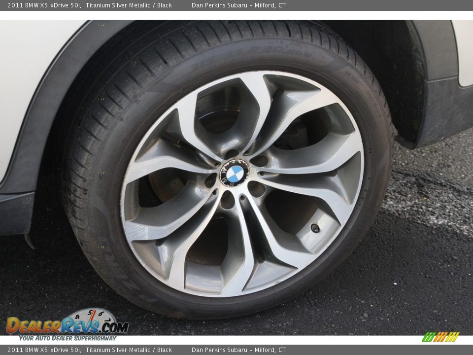 2011 BMW X5 xDrive 50i Titanium Silver Metallic / Black Photo #26