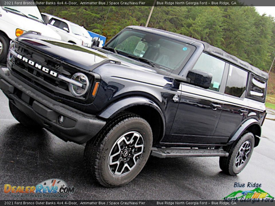 2021 Ford Bronco Outer Banks 4x4 4-Door Antimatter Blue / Space Gray/Navy Pier Photo #26