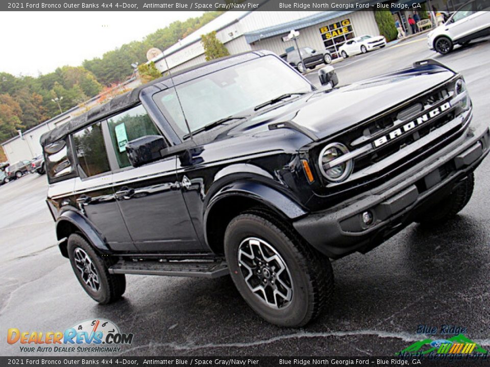 2021 Ford Bronco Outer Banks 4x4 4-Door Antimatter Blue / Space Gray/Navy Pier Photo #27