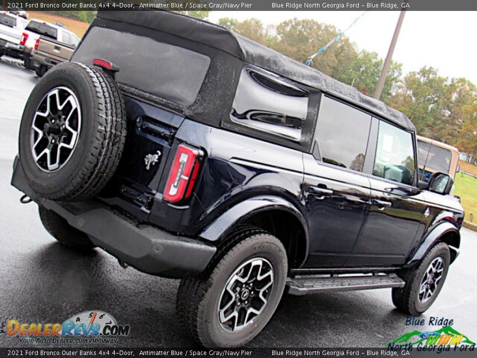 2021 Ford Bronco Outer Banks 4x4 4-Door Antimatter Blue / Space Gray/Navy Pier Photo #28