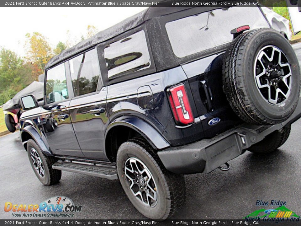 2021 Ford Bronco Outer Banks 4x4 4-Door Antimatter Blue / Space Gray/Navy Pier Photo #29