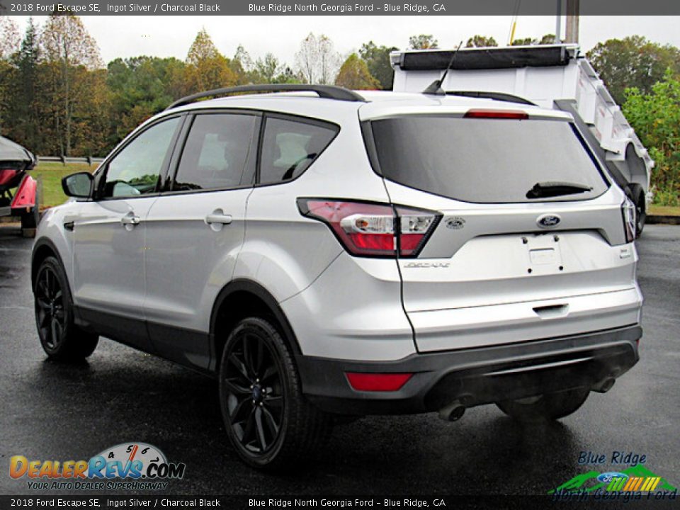 2018 Ford Escape SE Ingot Silver / Charcoal Black Photo #3