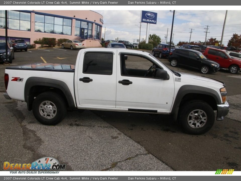 2007 Chevrolet Colorado LT Crew Cab 4x4 Summit White / Very Dark Pewter Photo #4