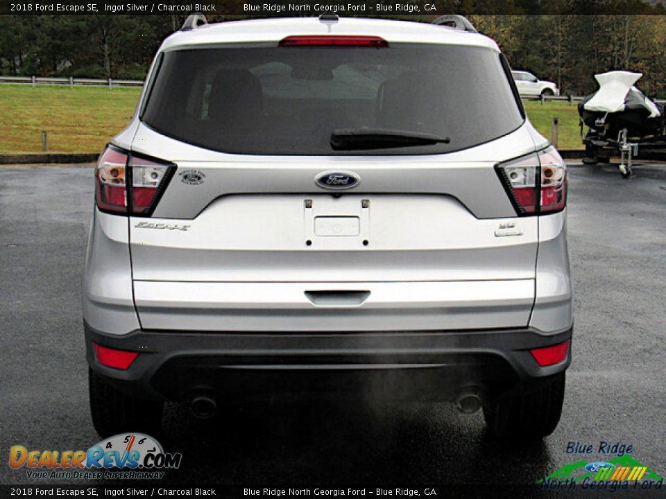 2018 Ford Escape SE Ingot Silver / Charcoal Black Photo #4