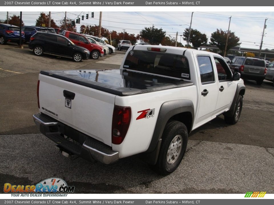 2007 Chevrolet Colorado LT Crew Cab 4x4 Summit White / Very Dark Pewter Photo #5