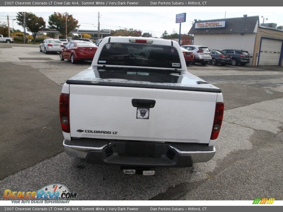 2007 Chevrolet Colorado LT Crew Cab 4x4 Summit White / Very Dark Pewter Photo #6