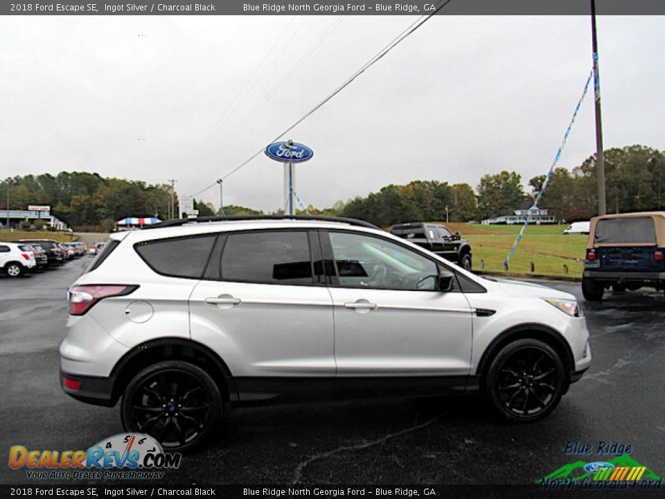 2018 Ford Escape SE Ingot Silver / Charcoal Black Photo #6