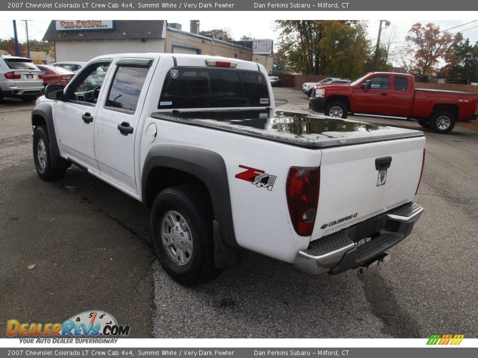 2007 Chevrolet Colorado LT Crew Cab 4x4 Summit White / Very Dark Pewter Photo #7