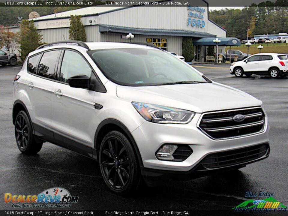 2018 Ford Escape SE Ingot Silver / Charcoal Black Photo #7