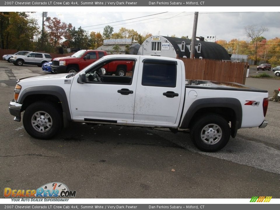 2007 Chevrolet Colorado LT Crew Cab 4x4 Summit White / Very Dark Pewter Photo #8
