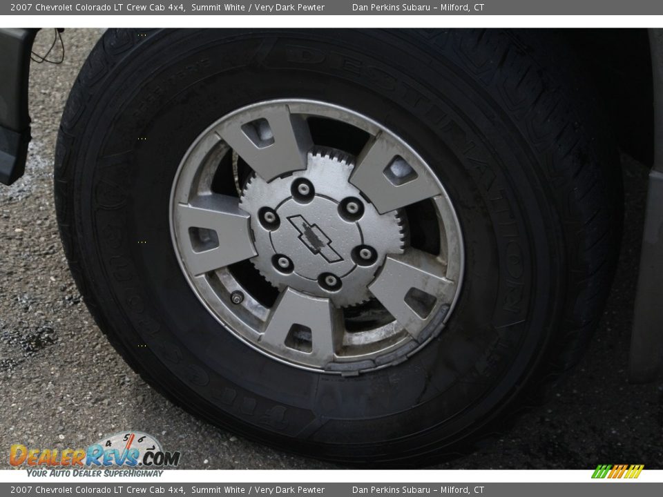 2007 Chevrolet Colorado LT Crew Cab 4x4 Summit White / Very Dark Pewter Photo #9
