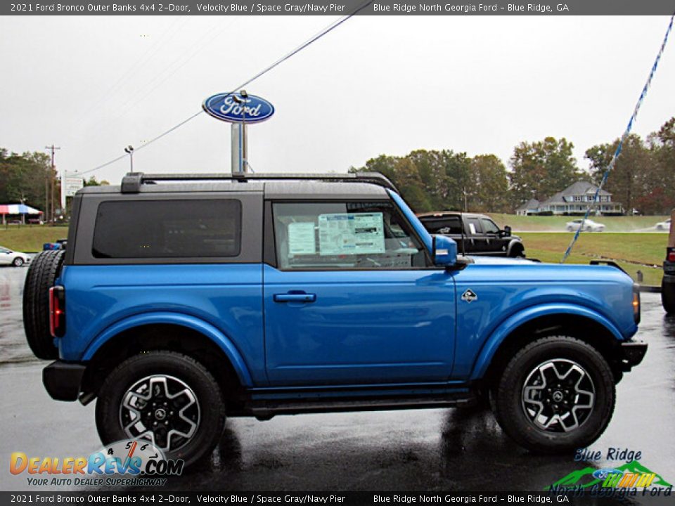 Velocity Blue 2021 Ford Bronco Outer Banks 4x4 2-Door Photo #6