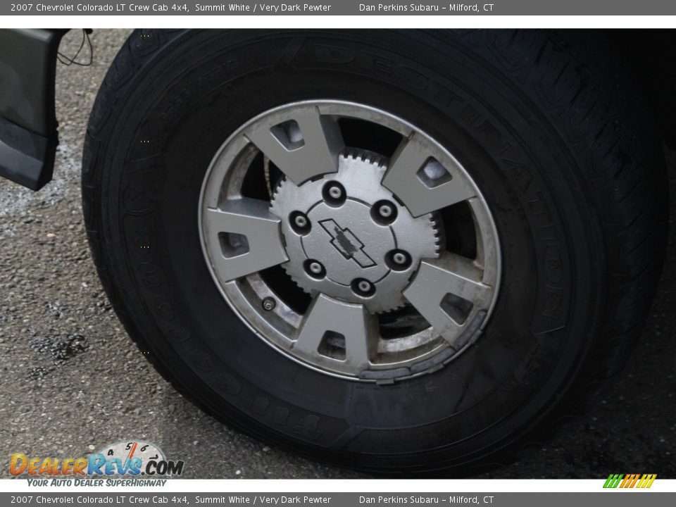 2007 Chevrolet Colorado LT Crew Cab 4x4 Summit White / Very Dark Pewter Photo #10