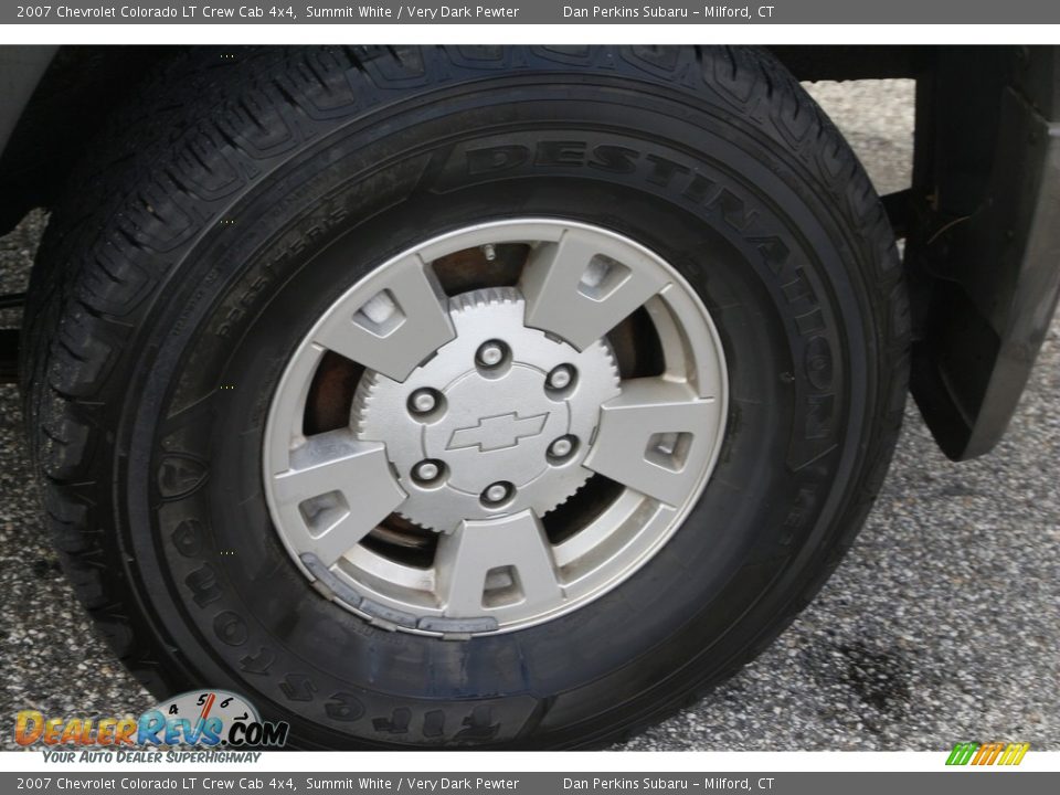 2007 Chevrolet Colorado LT Crew Cab 4x4 Summit White / Very Dark Pewter Photo #11