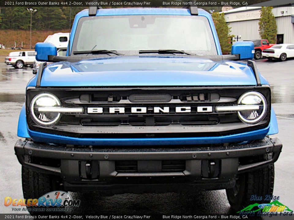2021 Ford Bronco Outer Banks 4x4 2-Door Velocity Blue / Space Gray/Navy Pier Photo #8
