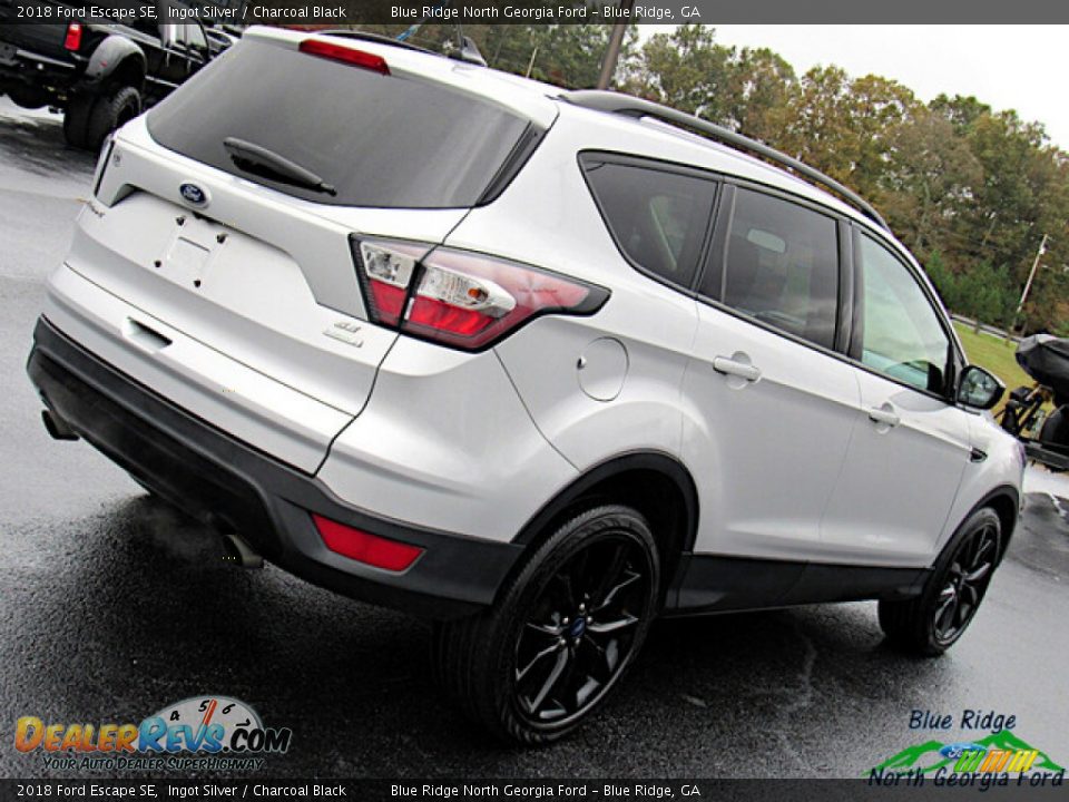 2018 Ford Escape SE Ingot Silver / Charcoal Black Photo #29