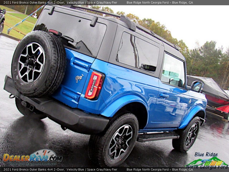 2021 Ford Bronco Outer Banks 4x4 2-Door Velocity Blue / Space Gray/Navy Pier Photo #27
