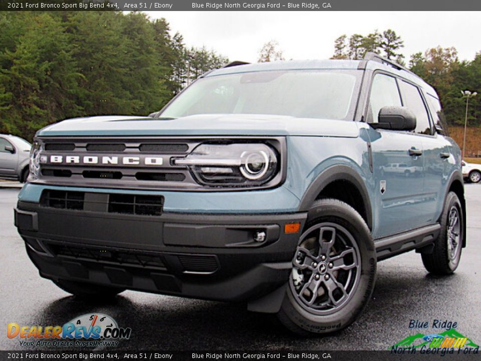 2021 Ford Bronco Sport Big Bend 4x4 Area 51 / Ebony Photo #1