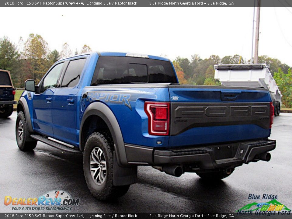 2018 Ford F150 SVT Raptor SuperCrew 4x4 Lightning Blue / Raptor Black Photo #3