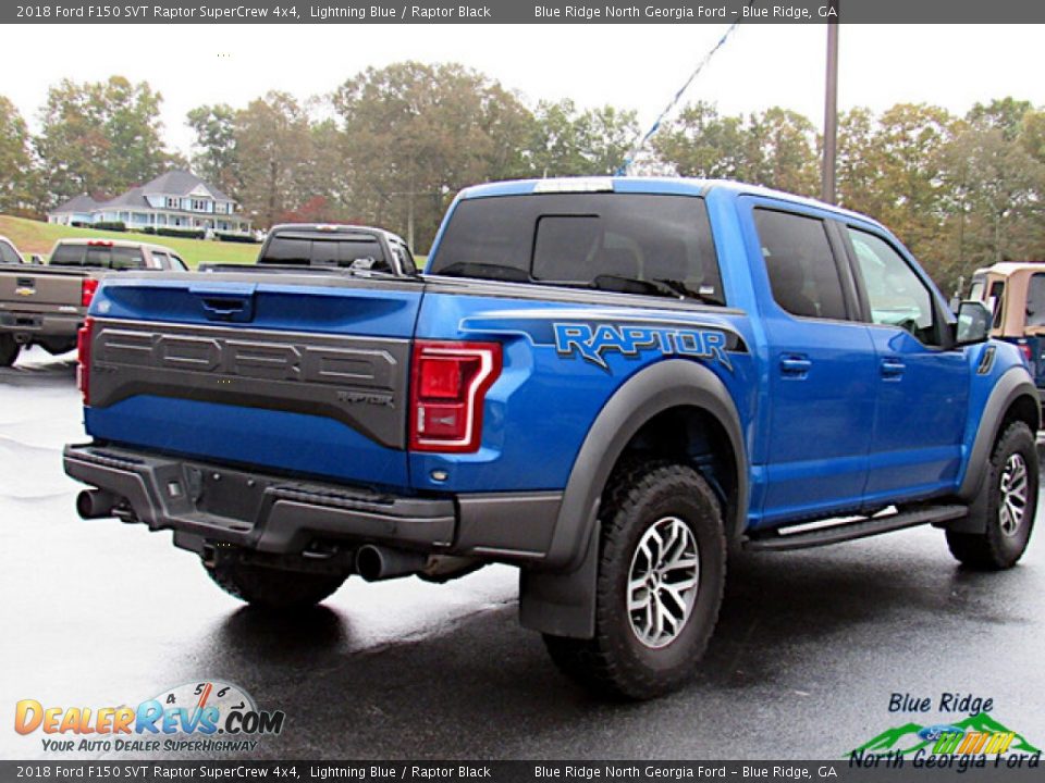 2018 Ford F150 SVT Raptor SuperCrew 4x4 Lightning Blue / Raptor Black Photo #5