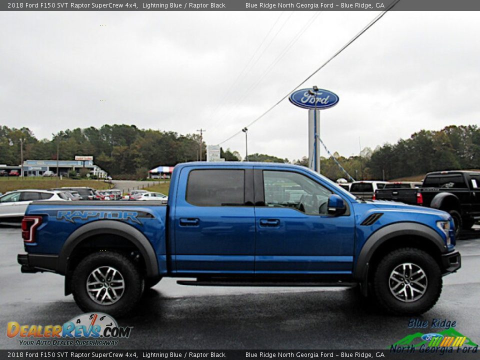 2018 Ford F150 SVT Raptor SuperCrew 4x4 Lightning Blue / Raptor Black Photo #6