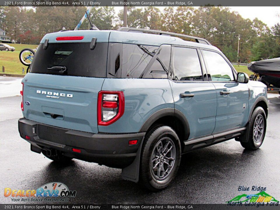 2021 Ford Bronco Sport Big Bend 4x4 Area 51 / Ebony Photo #5