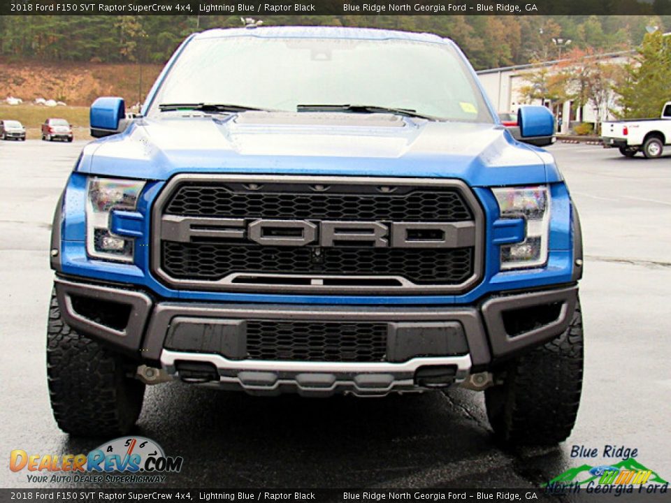 2018 Ford F150 SVT Raptor SuperCrew 4x4 Lightning Blue / Raptor Black Photo #8