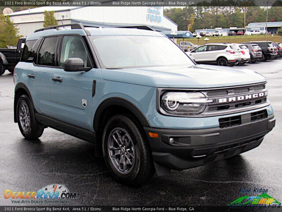 2021 Ford Bronco Sport Big Bend 4x4 Area 51 / Ebony Photo #7