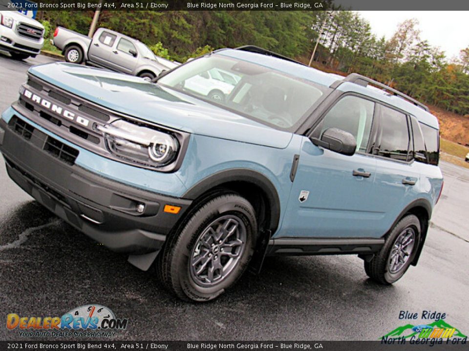 2021 Ford Bronco Sport Big Bend 4x4 Area 51 / Ebony Photo #26