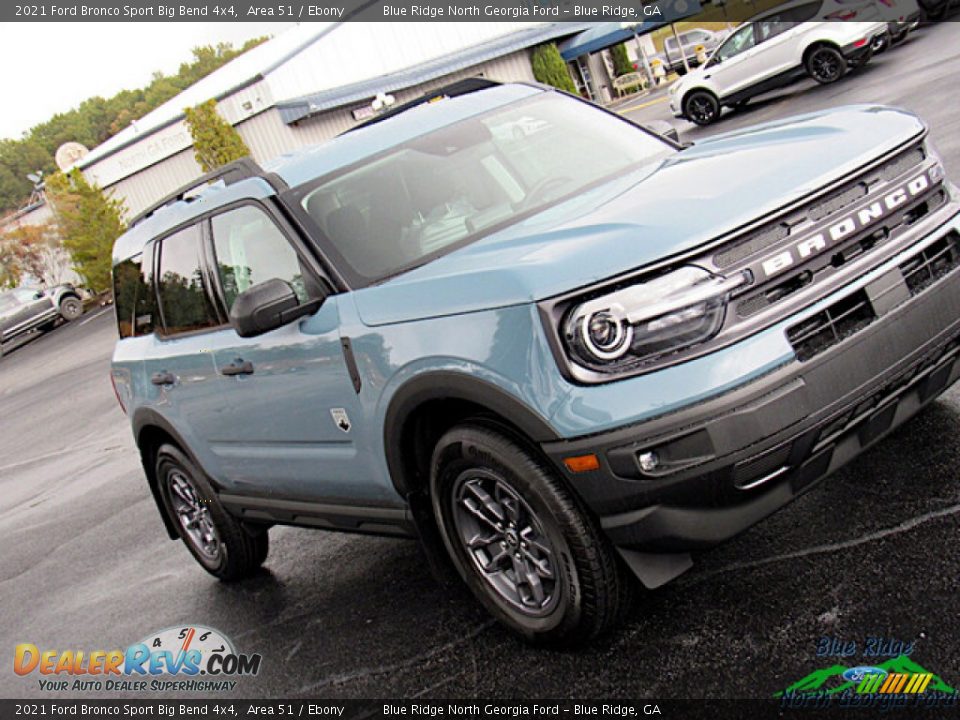 2021 Ford Bronco Sport Big Bend 4x4 Area 51 / Ebony Photo #27