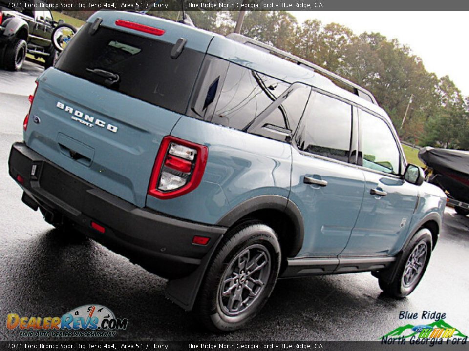 2021 Ford Bronco Sport Big Bend 4x4 Area 51 / Ebony Photo #28