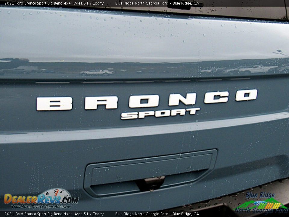 2021 Ford Bronco Sport Big Bend 4x4 Area 51 / Ebony Photo #30