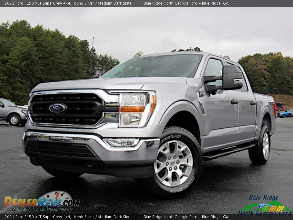 2021 Ford F150 XLT SuperCrew 4x4 Iconic Silver / Medium Dark Slate Photo #1