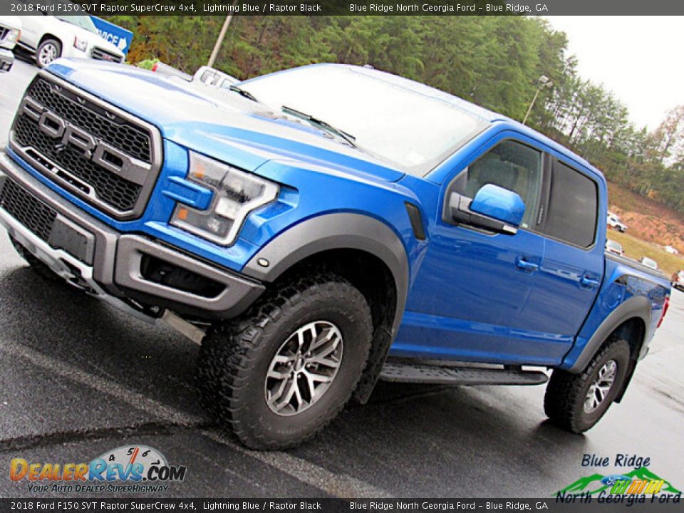 2018 Ford F150 SVT Raptor SuperCrew 4x4 Lightning Blue / Raptor Black Photo #33