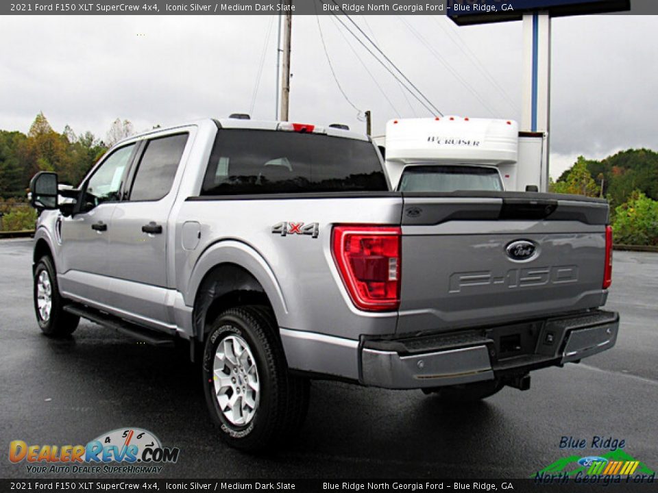 2021 Ford F150 XLT SuperCrew 4x4 Iconic Silver / Medium Dark Slate Photo #3