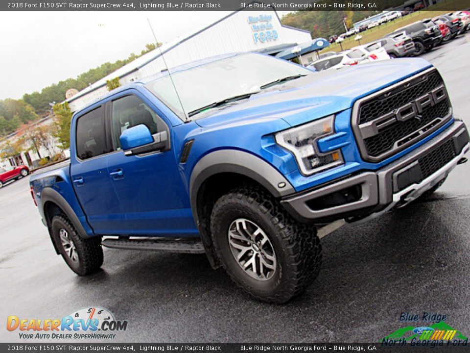 2018 Ford F150 SVT Raptor SuperCrew 4x4 Lightning Blue / Raptor Black Photo #34