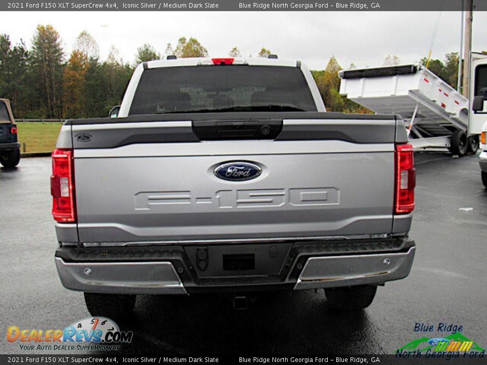2021 Ford F150 XLT SuperCrew 4x4 Iconic Silver / Medium Dark Slate Photo #4