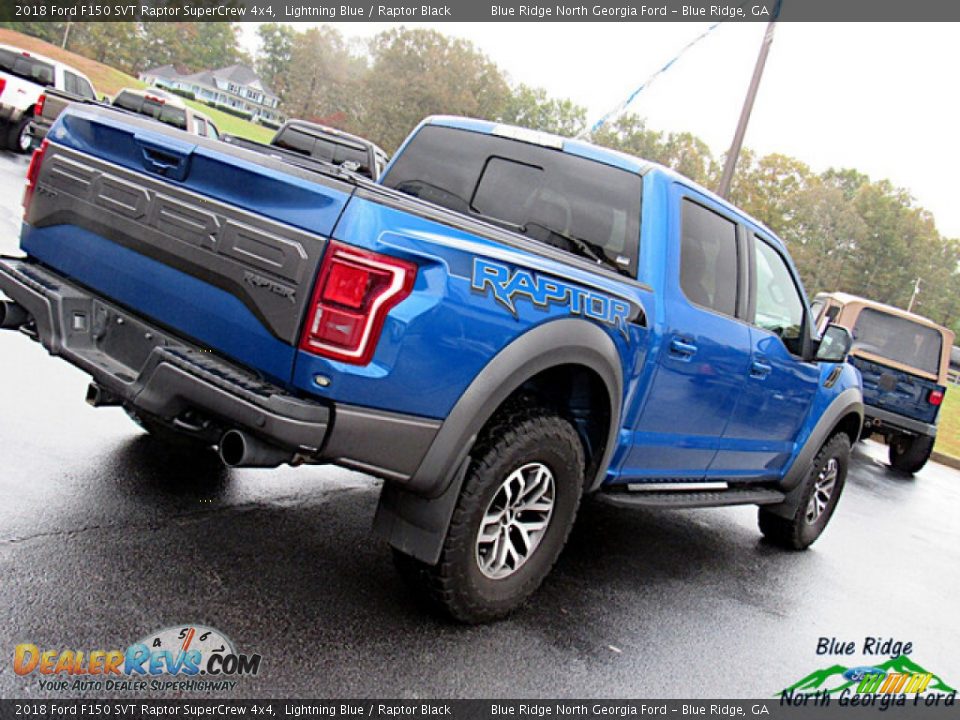 2018 Ford F150 SVT Raptor SuperCrew 4x4 Lightning Blue / Raptor Black Photo #35