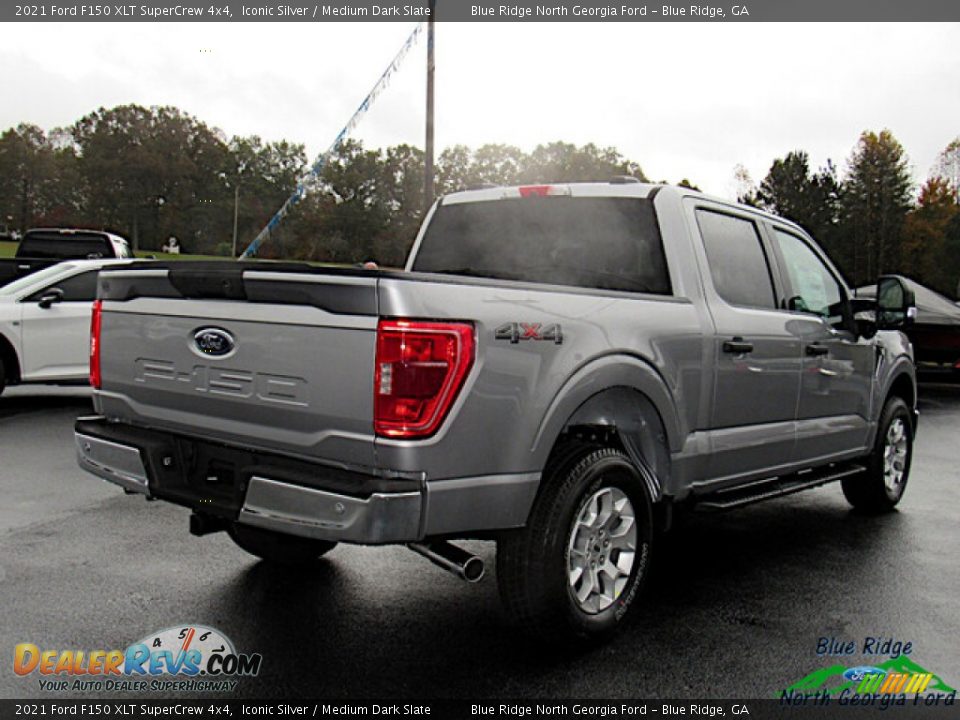 2021 Ford F150 XLT SuperCrew 4x4 Iconic Silver / Medium Dark Slate Photo #5