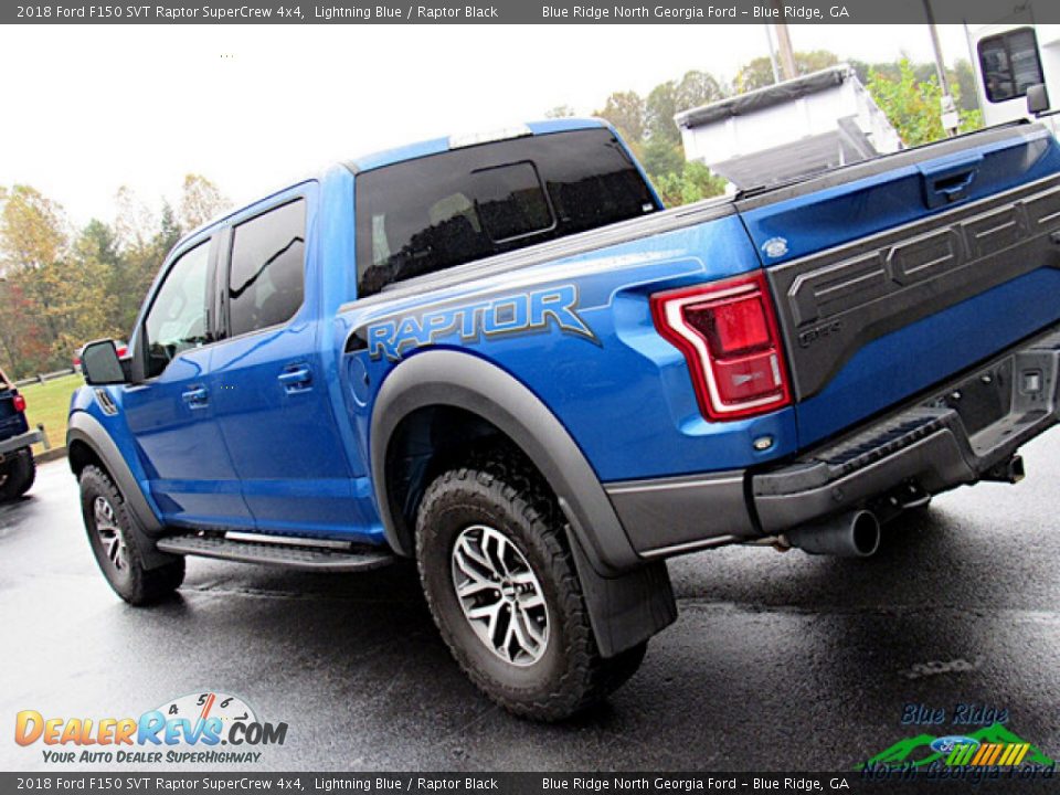 2018 Ford F150 SVT Raptor SuperCrew 4x4 Lightning Blue / Raptor Black Photo #36