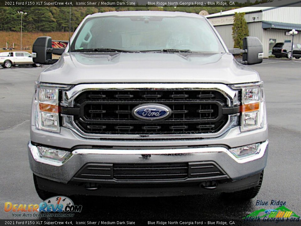 2021 Ford F150 XLT SuperCrew 4x4 Iconic Silver / Medium Dark Slate Photo #8