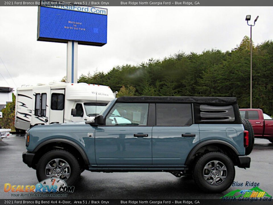 2021 Ford Bronco Big Bend 4x4 4-Door Area 51 / Black Onyx Photo #2