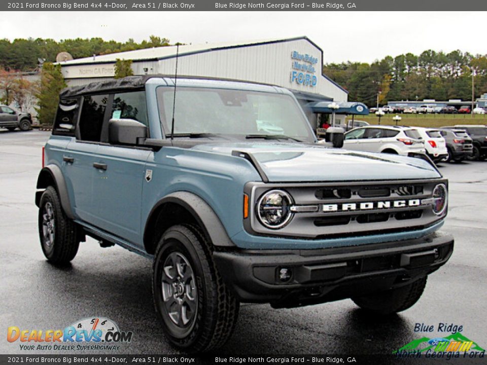 2021 Ford Bronco Big Bend 4x4 4-Door Area 51 / Black Onyx Photo #7