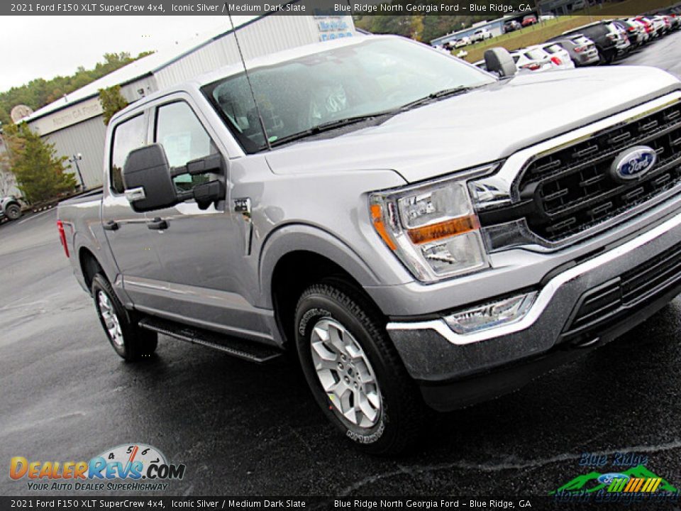 2021 Ford F150 XLT SuperCrew 4x4 Iconic Silver / Medium Dark Slate Photo #27