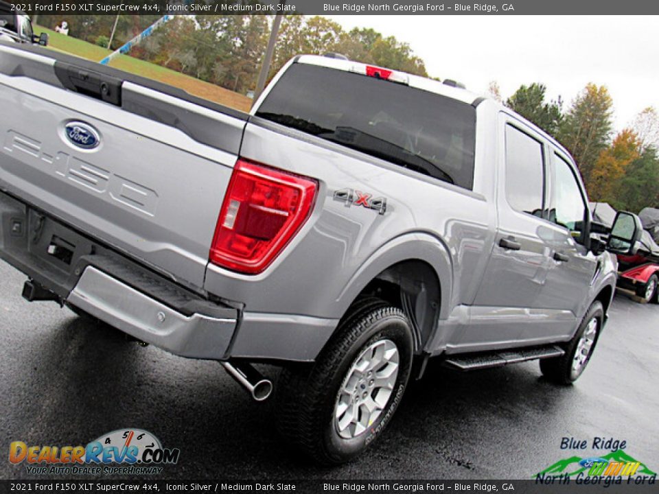 2021 Ford F150 XLT SuperCrew 4x4 Iconic Silver / Medium Dark Slate Photo #28