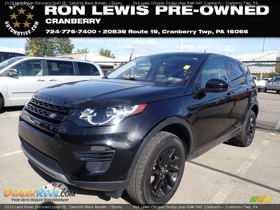 2019 Land Rover Discovery Sport SE Santorini Black Metallic / Ebony Photo #1