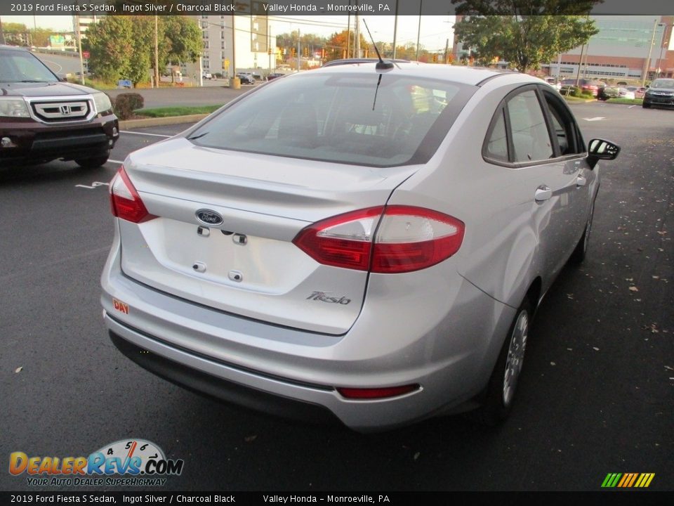 2019 Ford Fiesta S Sedan Ingot Silver / Charcoal Black Photo #5