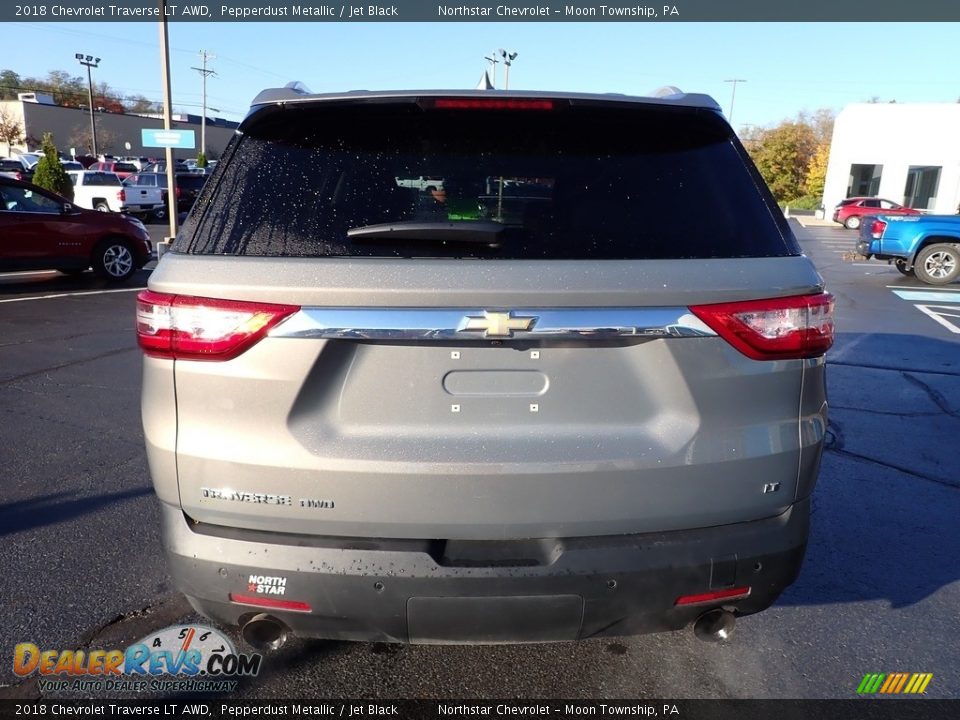 2018 Chevrolet Traverse LT AWD Pepperdust Metallic / Jet Black Photo #6