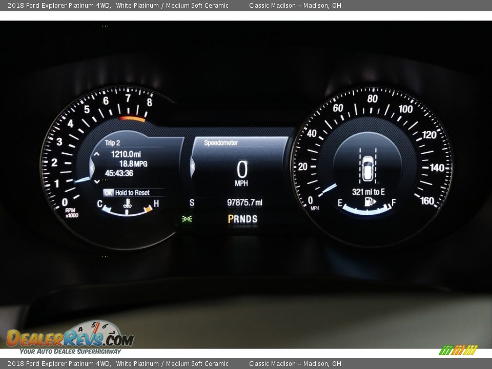 2018 Ford Explorer Platinum 4WD White Platinum / Medium Soft Ceramic Photo #9